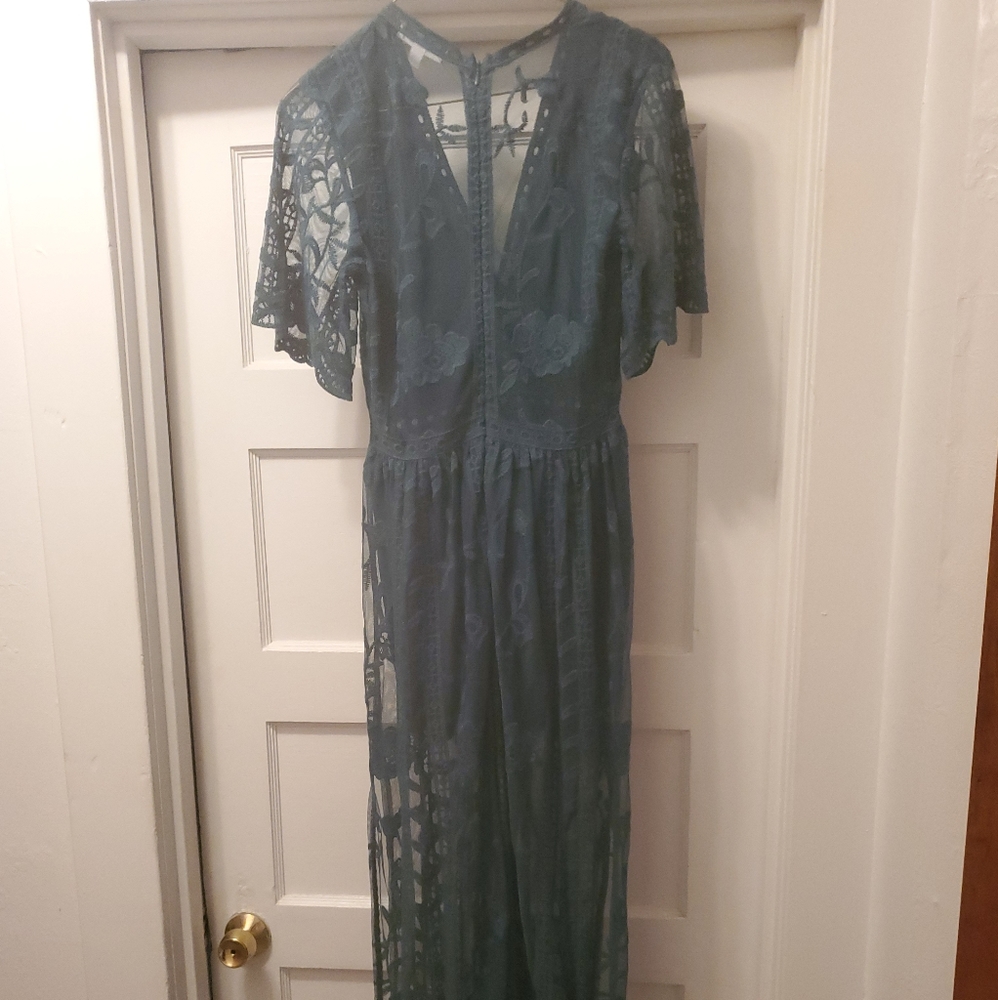 Sheer/lace romper
